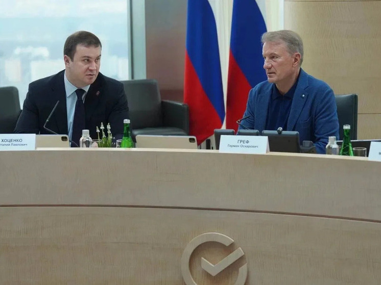 Виталий Хоценко и Герман Греф обсудили развитие общественных пространств Омска