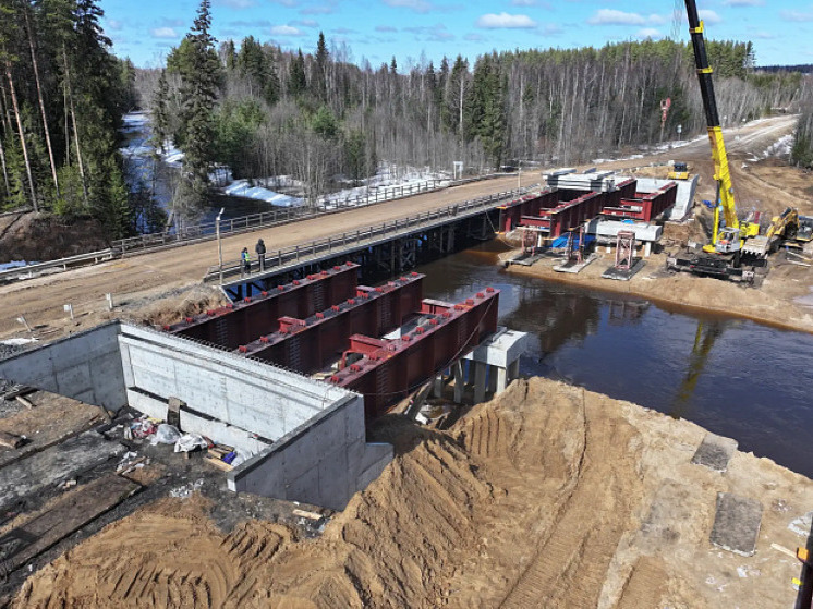 В Подосиновском районе по поручению губернатора возводят новый мост
