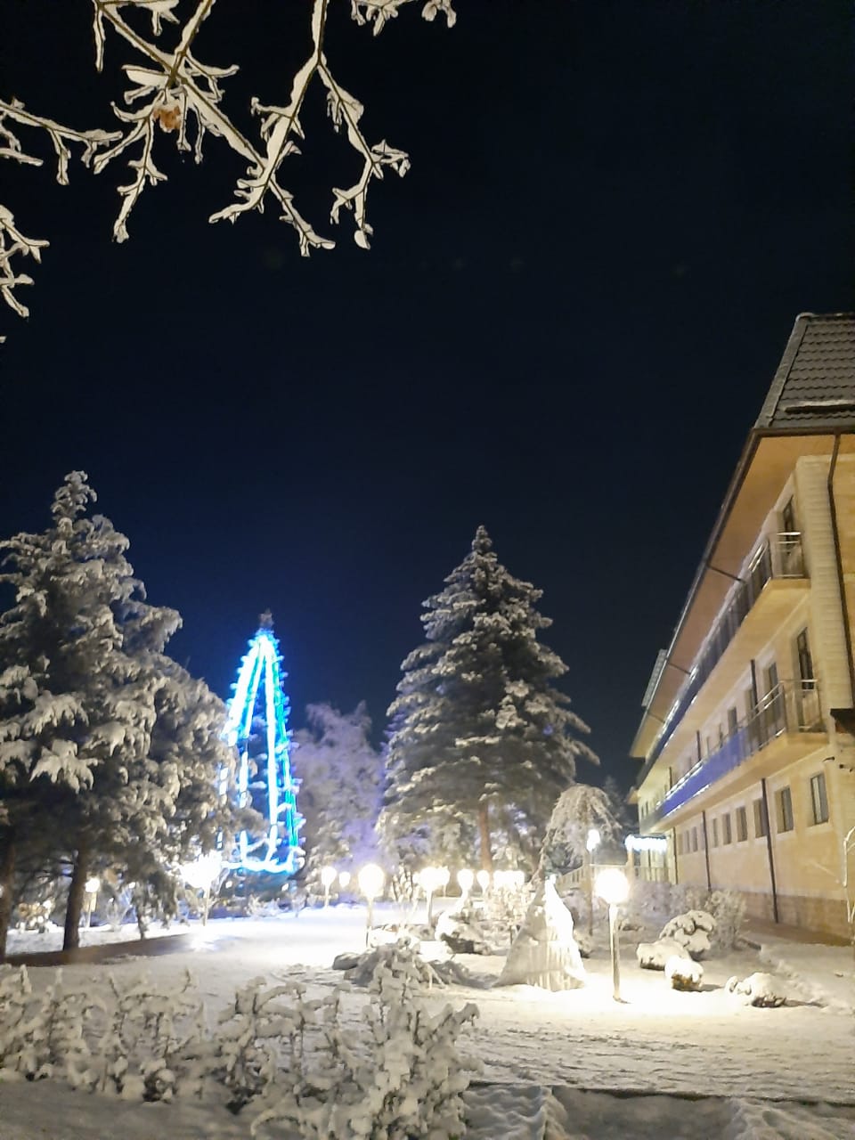 В здравнице Термы Александра Удодова — зима настоящая